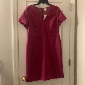 J. Crew neck dress - magenta